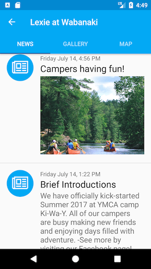 The YMCA Camp Android App