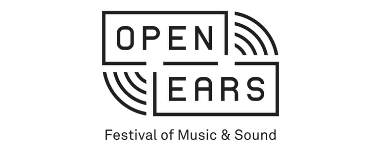 the Open Ears logo a Festival of Music & Sound