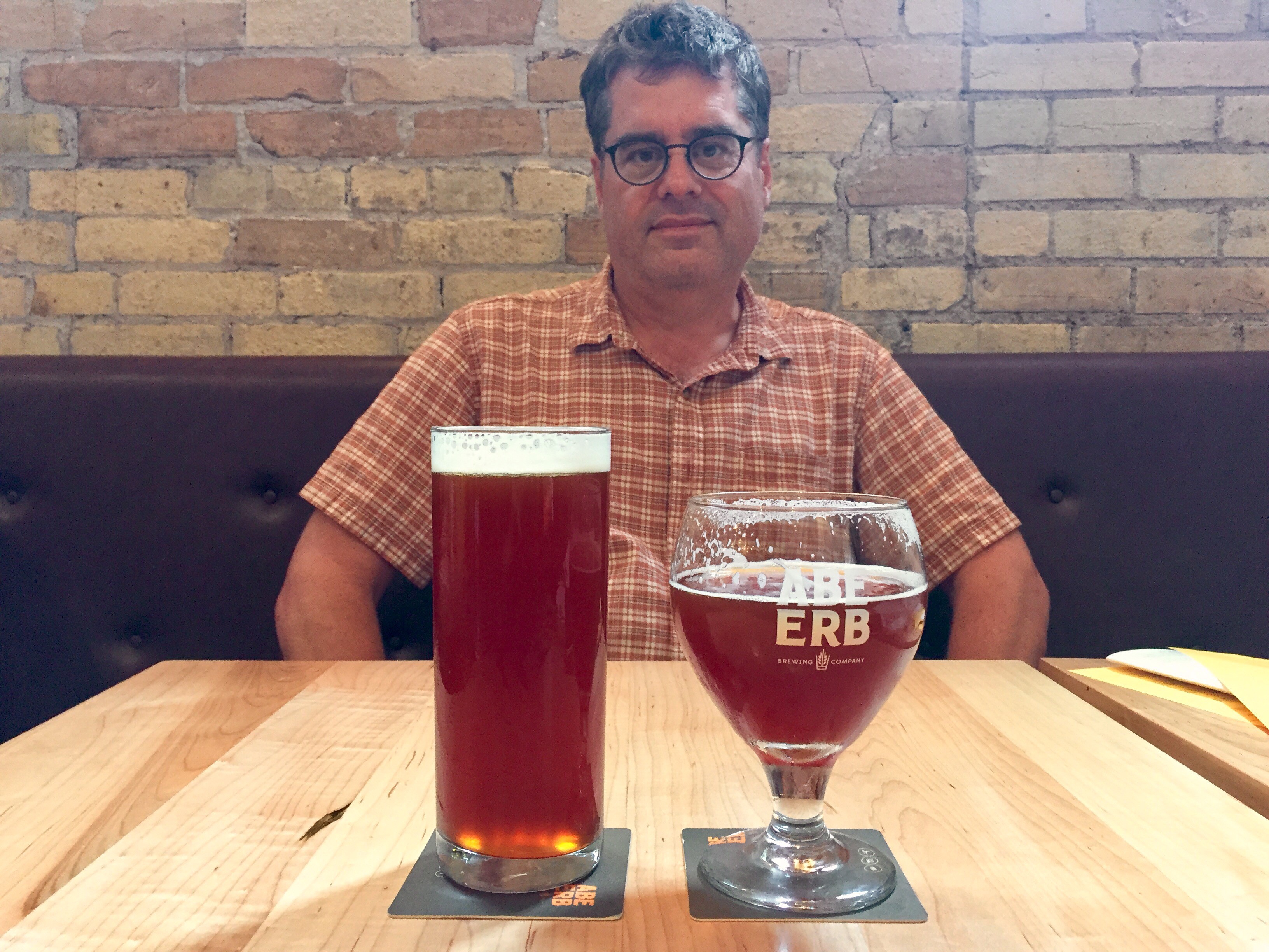 Mark Connolly at Abe Erb Brewery.