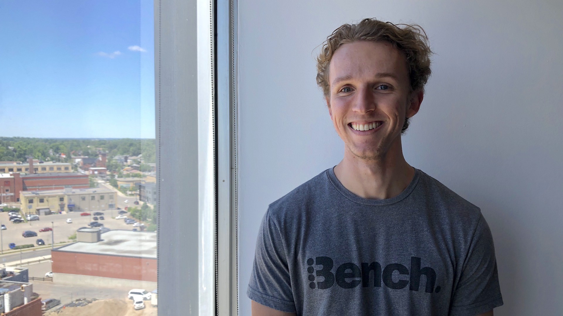 Jonathan Faber in the Zeitspace Kitchener office