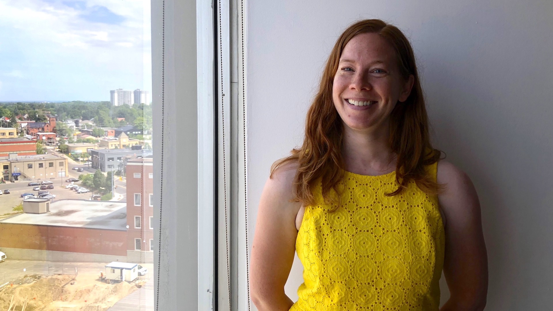 Catherine Mittelholtz in the Zeitspace Kitchener office