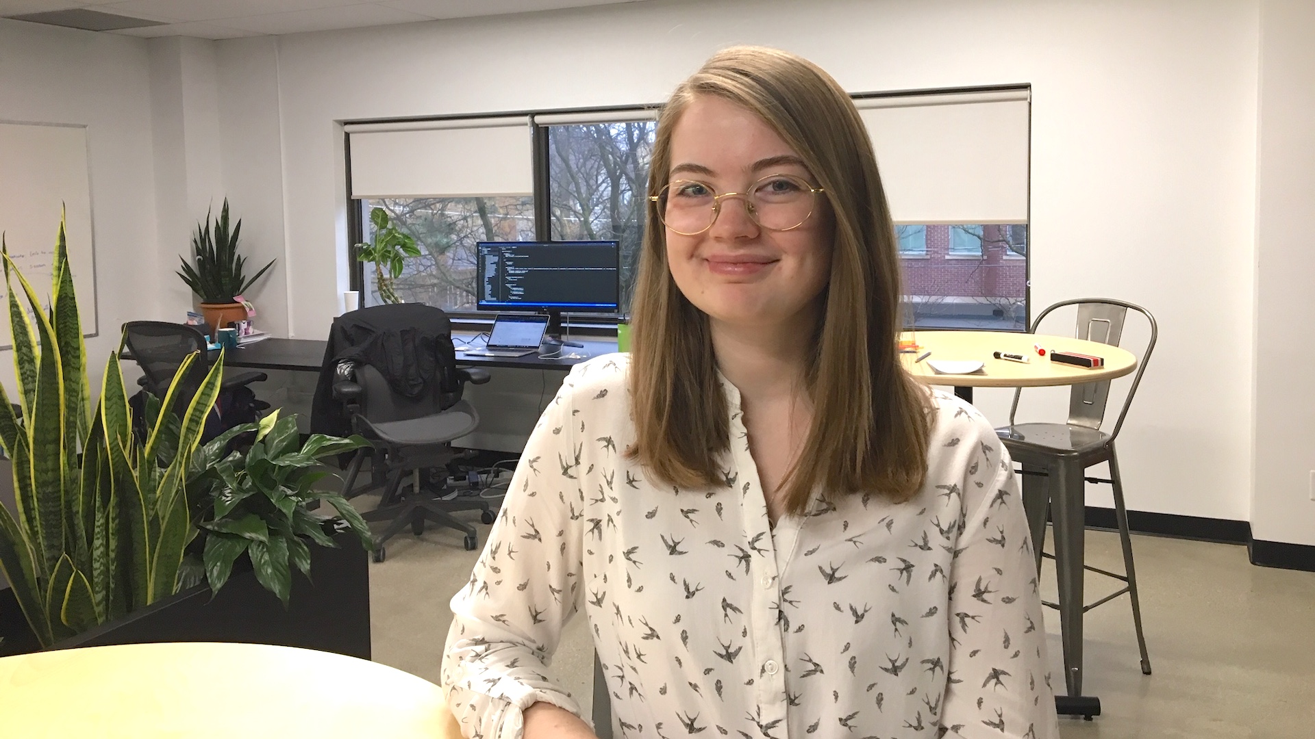 Maria McLoughlin in the Zeitspace Waterloo Office