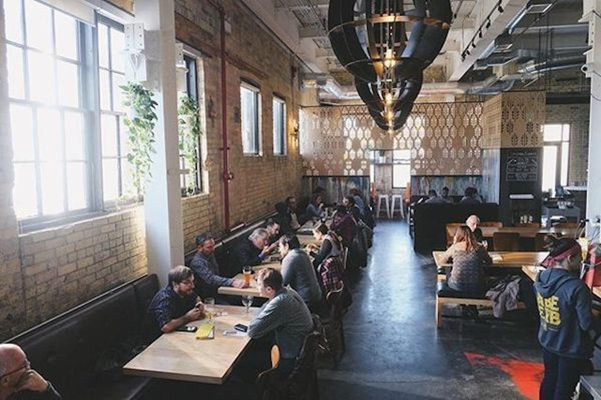 Dining room of the Abe Erb restauraunt